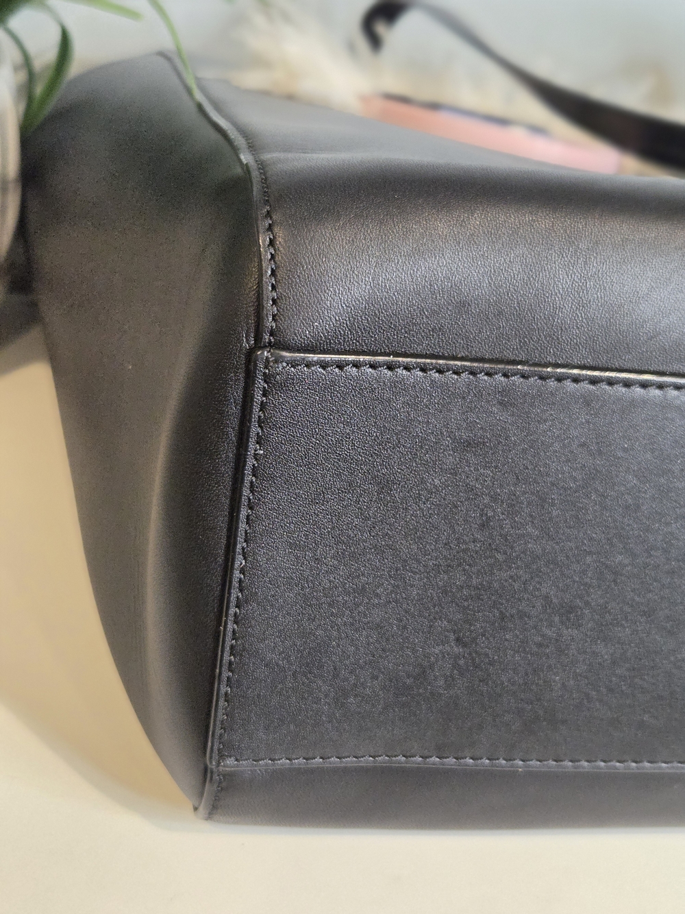 Kate Spade NY Imagination Monster Hallie Leather Tote Bag. - Picture 7 of 13